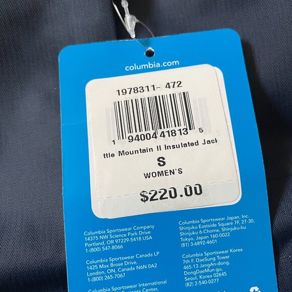 Firm. NWT Columbia Suttle Mountain Thermal Winter Coat Parka. Navy Women's SMALL - Picture 5 of 11